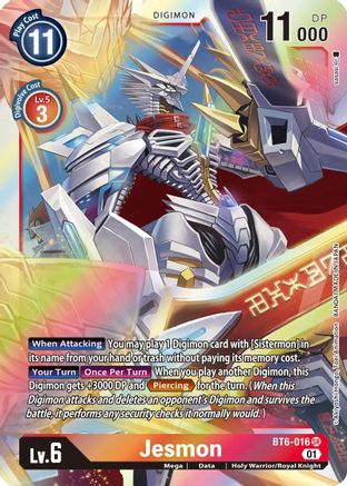 Jesmon (BT6-016) Foil Super Rare - Double Diamond