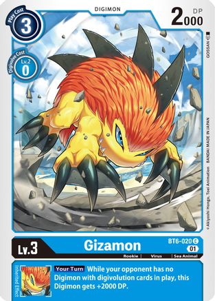 Gizamon (BT6-020)  Common - Double Diamond