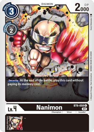 Nanimon (BT6-058)  Common - Double Diamond