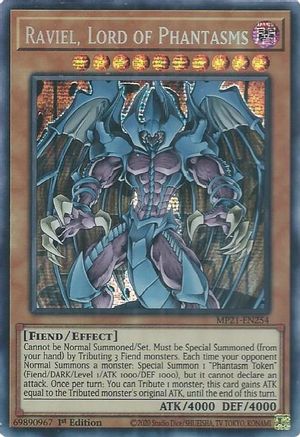 Raviel, Lord of Phantasms (MP21-EN254) - Prismatic Secret Rare - 1st Edition - 2021 Tin of Ancient Battles
