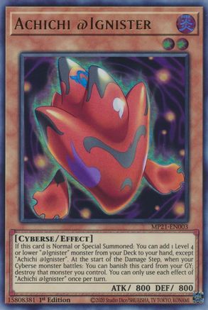 Achichi @Ignister (MP21-EN003) - Ultra Rare - 2021 Tin of Ancient Battles