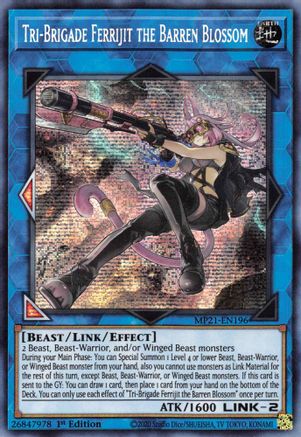 Tri-Brigade Ferrijit the Barren Blossom [MP21-EN196] Prismatic Secret Rare