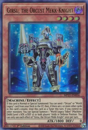 Girsu, the Orcust Mekk-Knight (MP21-EN056) - Ultra Rare - 1st Edition - 2021 Tin of Ancient Battles