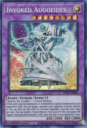 Invoked Augoeides (MP21-EN064) - Prismatic Secret Rare - 1st Edition - 2021 Tin of Ancient Battles