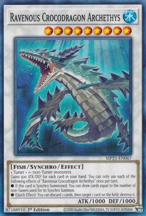 Ravenous Crocodragon Archethys (MP21-EN067) - Common - 1st Edition - 2021 Tin of Ancient Battles