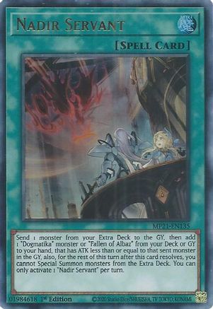 Nadir Servant (MP21-EN135) - Ultra Rare - 1st Edition - 2021 Tin of Ancient Battles