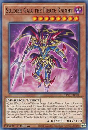 Soldier Gaia The Fierce Knight (MP21-EN100) - Common - 2021 Tin of Ancient Battles