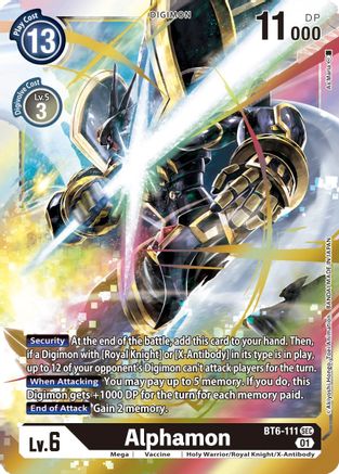 Alphamon (BT6-111) Foil Secret Rare - Double Diamond