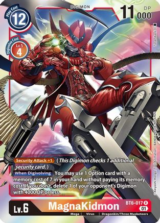 MagnaKidmon (BT6-017) Foil Rare - Double Diamond