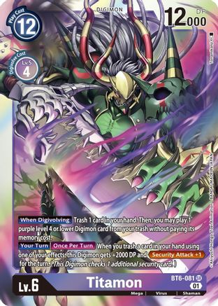 Titamon (BT6-081) Foil Super Rare - Double Diamond