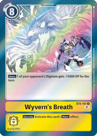 Wyvern's Breath (BT6-101) Foil Rare - Double Diamond