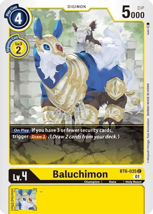Baluchimon (BT6-035)  Common - Double Diamond
