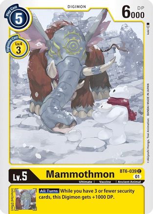 Mammothmon (BT6-039)  Common - Double Diamond
