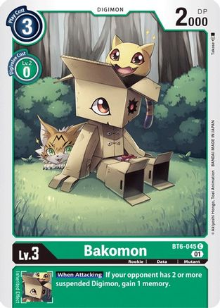 Bakomon (BT6-045)  Common - Double Diamond