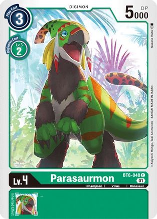 Parasaurmon (BT6-048)  Common - Double Diamond