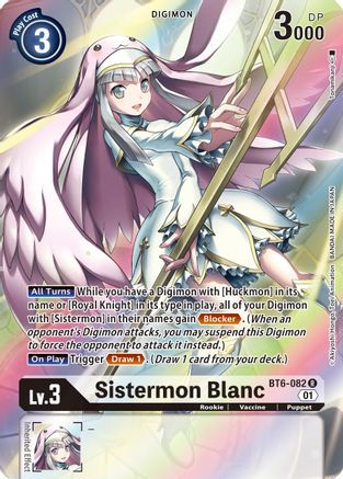 Sistermon Blanc (Alternate Art) (BT6-082) Foil Rare - Double Diamond