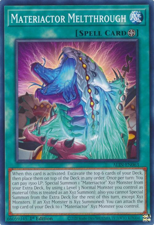 Materiactor Meltthrough ALIN-EN063 (Alliance Insight)  - 1st Edition