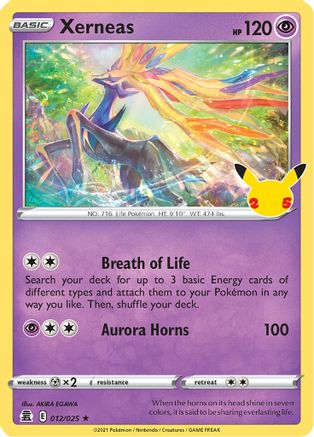 Xerneas 12/25 Holofoil - Holo Rare - Celebrations
