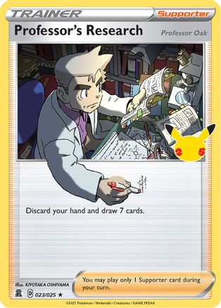Professor's Research 23/25 Holofoil - Holo Rare - Celebrations