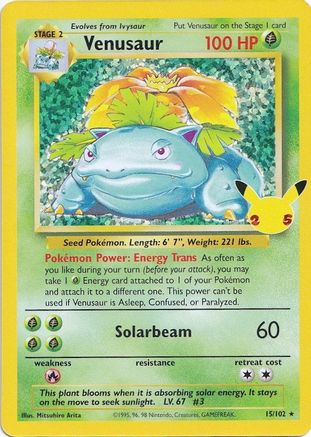 Venusaur 15 Holofoil - Classic Collection - Celebrations: Classic Collection