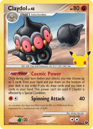 Claydol 15/25 Holofoil - Classic Collection - Celebrations: Classic Collection