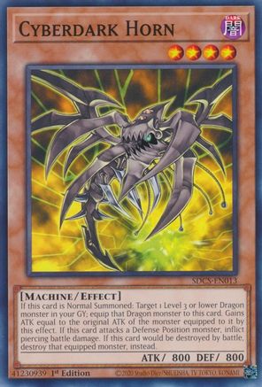 Cyberdark Horn (SDCS-EN013) - Common - Unlimited - Structure Deck: Cyber Strike