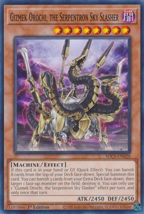 Gizmek Orochi, the Serpentron Sky Slasher (SDCS-EN020) - Common - Structure Deck: Cyber Strike