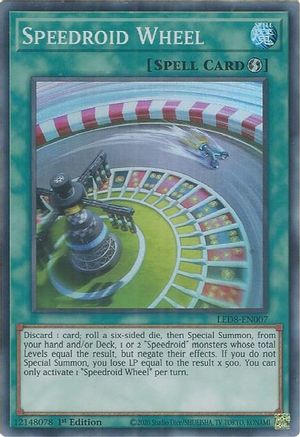 Speedroid Wheel (LED8-EN007) - Super Rare - 1st Edition - Legendary Duelists: Synchro Storm