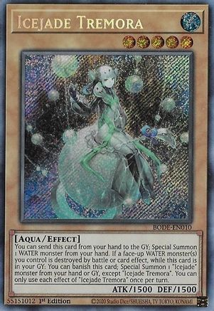 Icejade Tremora (BODE-EN010) - Secret Rare - 1st Edition - Burst of Destiny