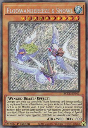 Floowandereeze & Snowl (BODE-EN012) - Secret Rare - 1st Edition - Burst of Destiny