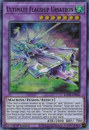 Ultimate Flagship Ursatron (BODE-EN040) - Super Rare - 1st Edition - Burst of Destiny