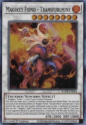 Magikey Fiend - Transfurlmine (BODE-EN044) - Super Rare - Burst of Destiny