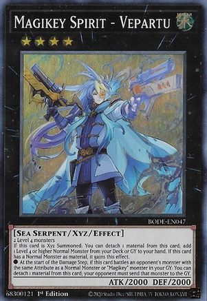 Magikey Spirit - Vepartu (BODE-EN047) - Super Rare - 1st Edition - Burst of Destiny