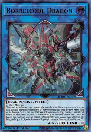 Borrelcode Dragon (BODE-EN050) - Ultra Rare - 1st Edition - Burst of Destiny