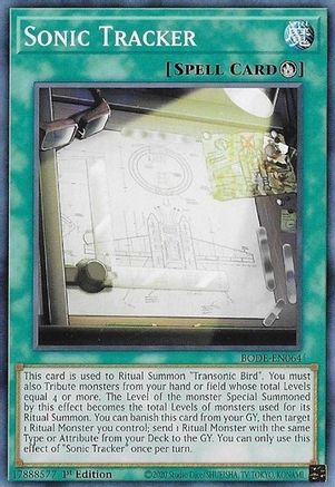 Sonic Tracker (BODE-EN064) - Common - Burst of Destiny