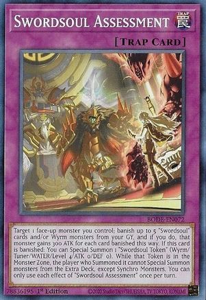 Swordsoul Assessment (BODE-EN072) - Common - 1st Edition - Burst of Destiny