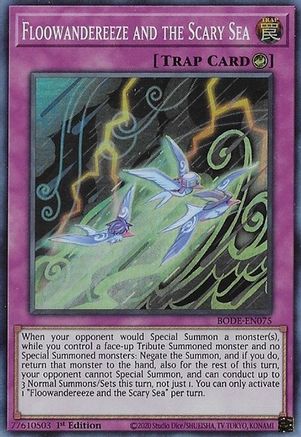 Floowandereeze and the Scary Sea (BODE-EN075) - Super Rare - 1st Edition - Burst of Destiny
