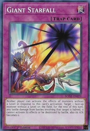 Giant Starfall (BODE-EN079) - Common - 1st Edition - Burst of Destiny