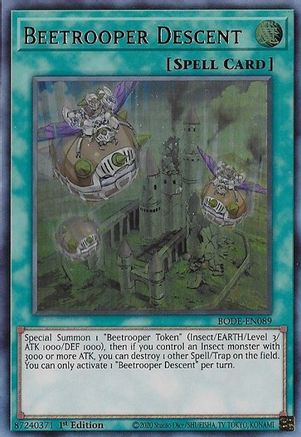 Beetrooper Descent (BODE-EN089) - Ultra Rare - Burst of Destiny
