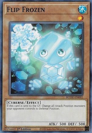 Flip Frozen (BODE-EN092) - Common - 1st Edition - Burst of Destiny