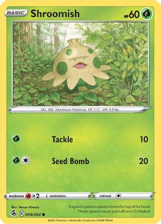Shroomish 4/264  - Common - SWSH08: Fusion Strike