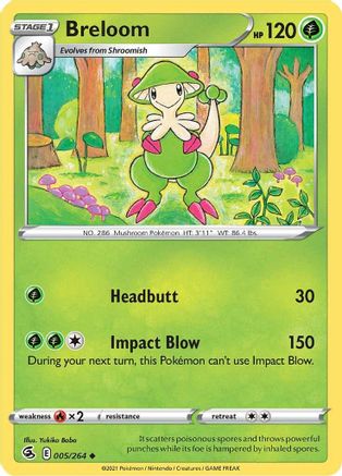 Breloom 5/264  - Uncommon - SWSH08: Fusion Strike
