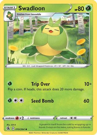 Swadloon 10/264  - Uncommon - SWSH08: Fusion Strike