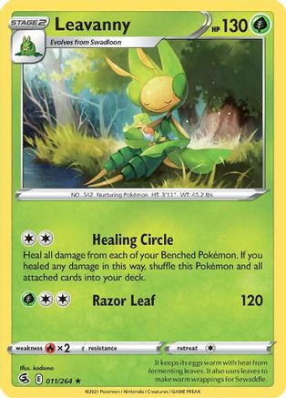 Leavanny 11/264  - Rare - SWSH08: Fusion Strike