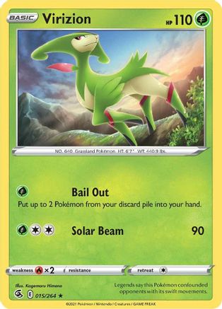 Virizion 15/264  - Rare - SWSH08: Fusion Strike
