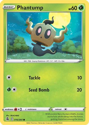 Phantump 16/264  - Common - SWSH08: Fusion Strike