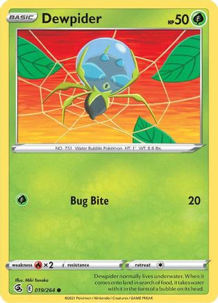 Dewpider 19/264  - Common - SWSH08: Fusion Strike