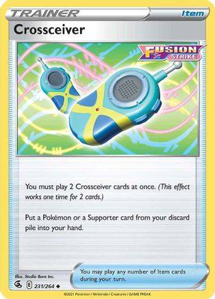 Crossceiver 231/264  - Uncommon - SWSH08: Fusion Strike
