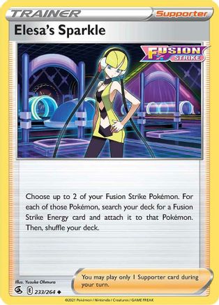 Elesa's Sparkle 233/264  - Uncommon - SWSH08: Fusion Strike