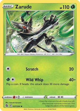 Zarude 27/264  - Uncommon - SWSH08: Fusion Strike